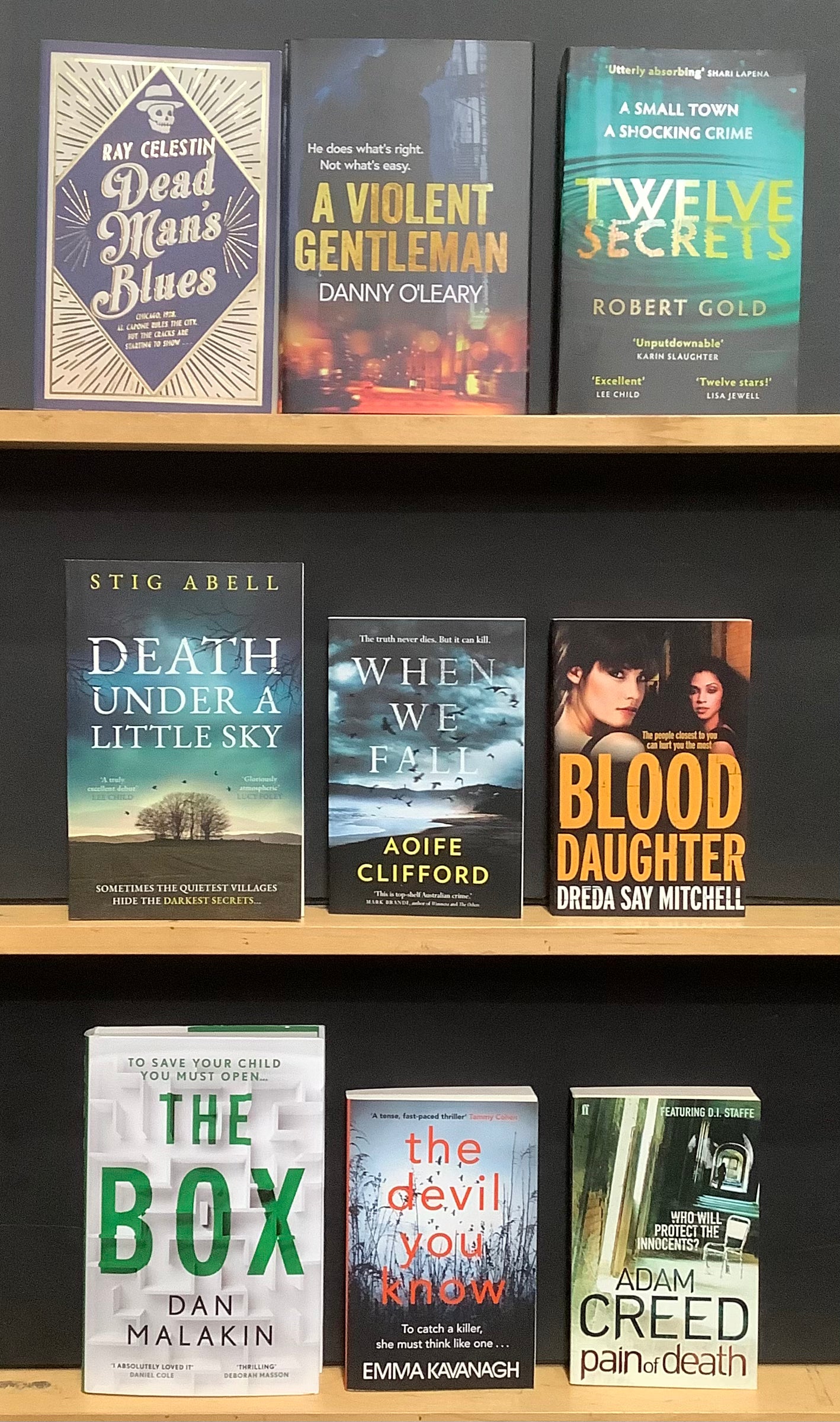 Crime Fiction & Thriller Mini Bargain Book Box 3 Book Grocer