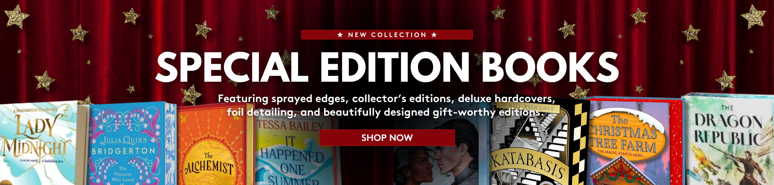 Shop Special Edition books featuring sprayed edges, collector's editions, deluxe hardcovers, and more.
