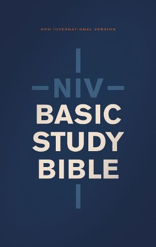 NIV, Basic Study Bible, Economy Edition, Paperback, Blue, Red Letter