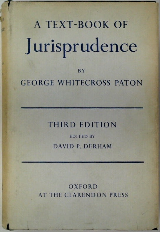 A Text-book of Jurisprudence