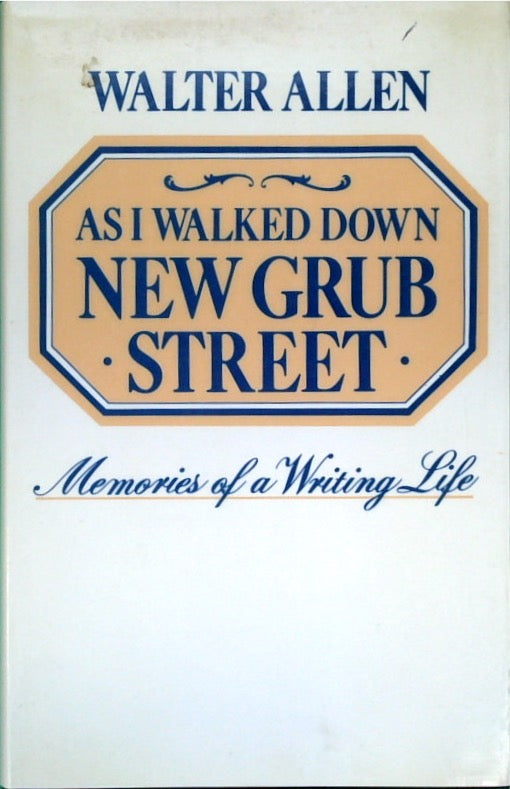 As I Walked Down New Grub Street