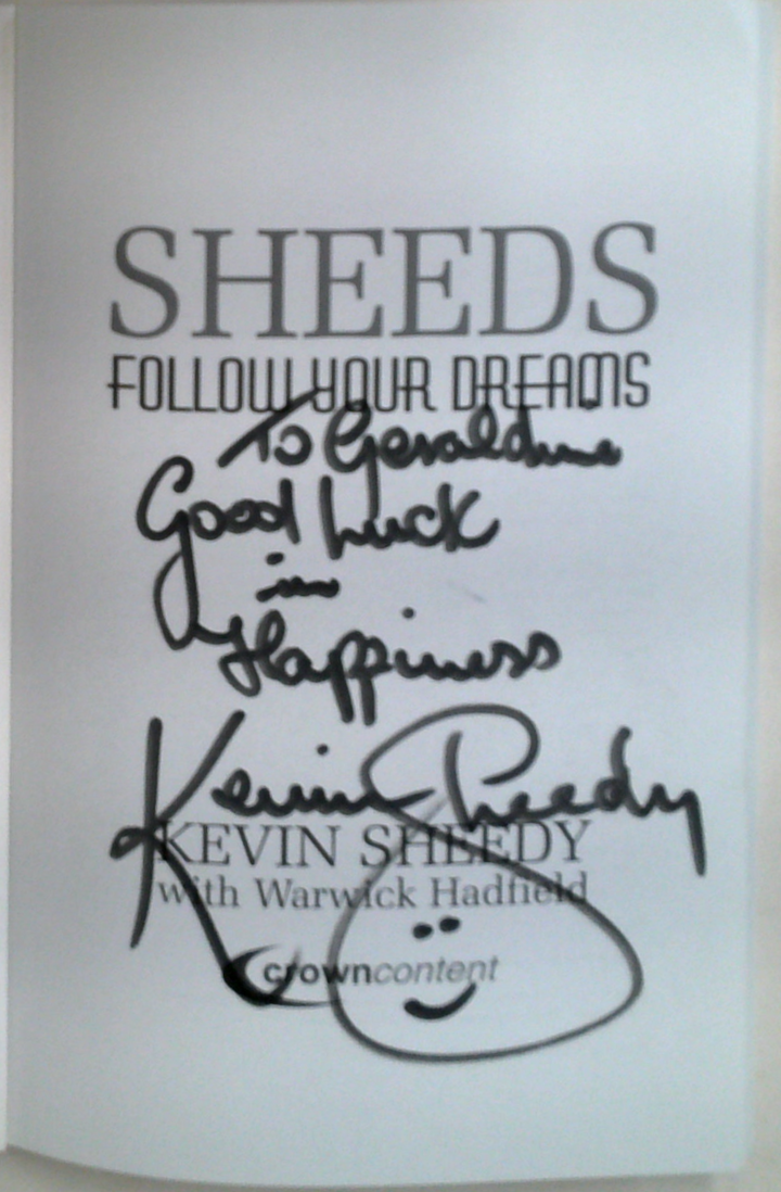 Sheeds Follow Your Dreams (SIGNED)