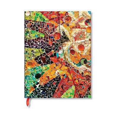 Gaudi's Sun (Gaudi's Mosaics) Midi Unlined Hardback Journal (Wrap