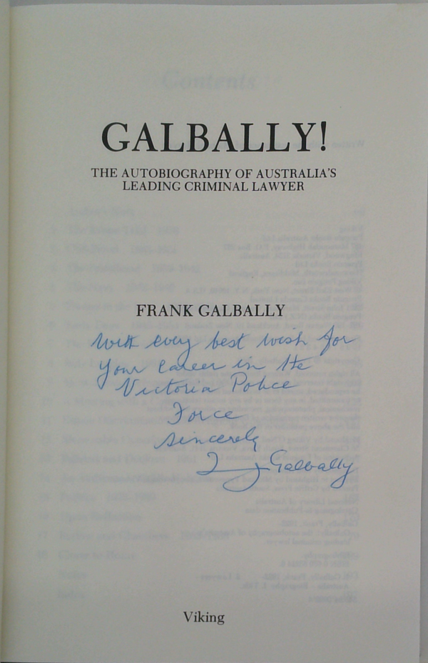 Galbally! (SIGNED)