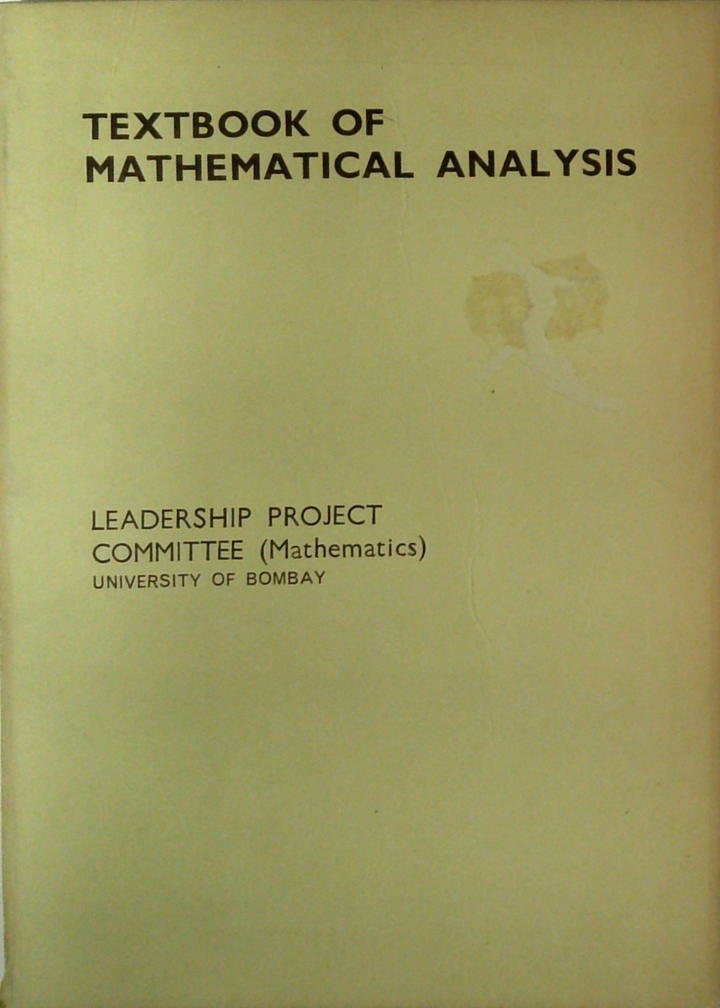 Textbook Of Mathematical Analysis