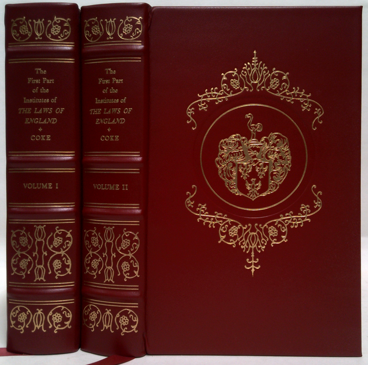 The First Part Of The Institutes Of The Laws Of England (Two-Volume Set)