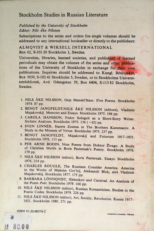 Art, Society, Revolution: Russia 1917-1921