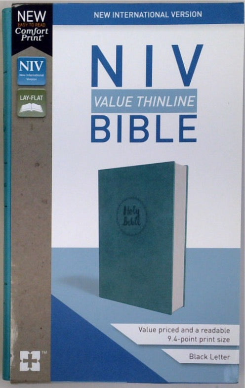 NIV, Value Thinline Bible, Leathersoft, Teal, Comfort Print