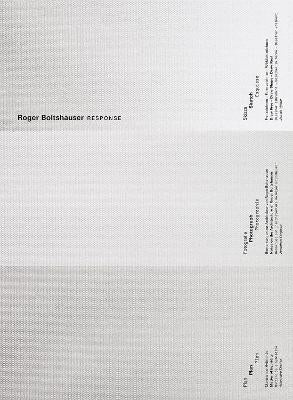 Roger Boltshauser - Response