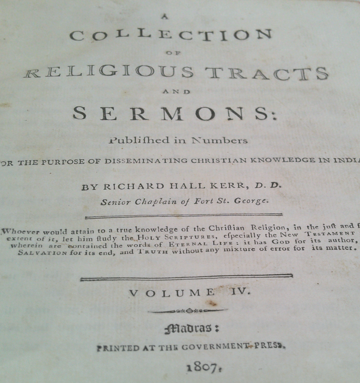A Collection Of Religious Tracts And Sermons: Published In Numbers For The Purpose Of Disseminating Christian Knowledge In India, Volume Iv.