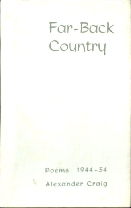 Far-Back Country. Poems 1944-54