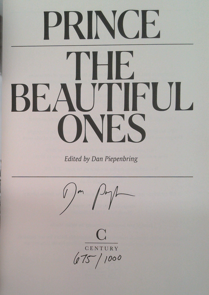 Prince The Beautiful Ones (SIGNED)