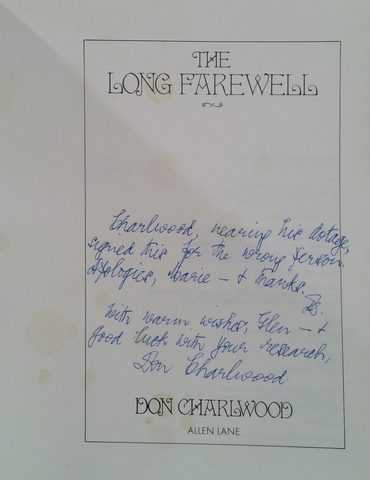 The Long Farewell (SIGNED)