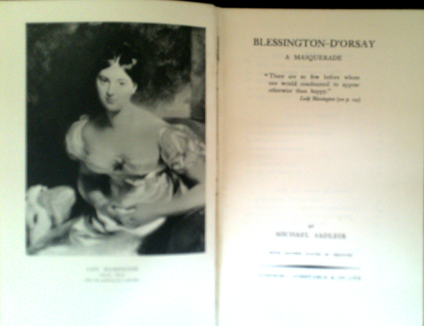 Blessington-D'Orsay: A Masquerade