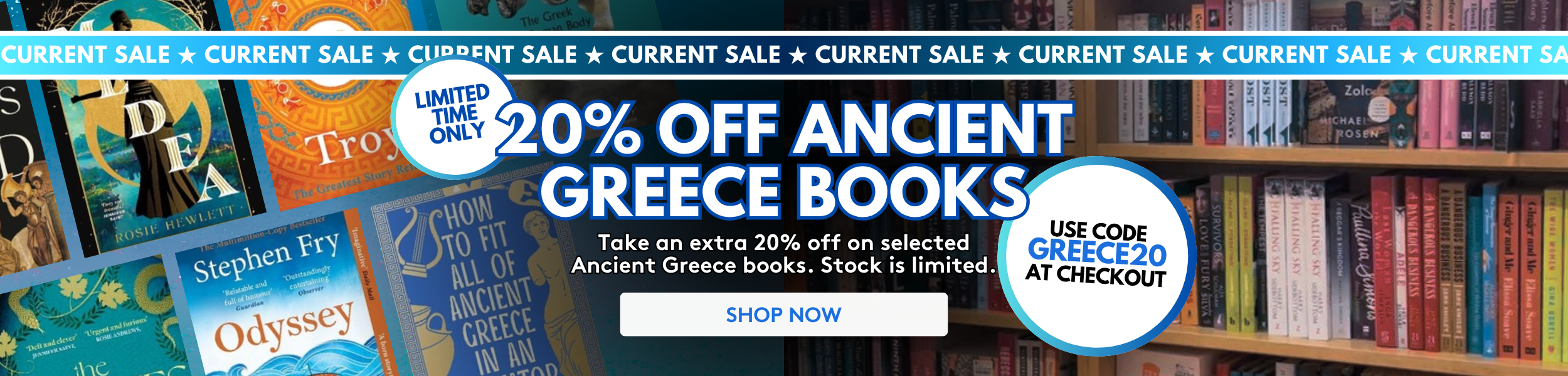 Book Grocer Current Sale - 20% off with code GREECE20