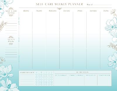 Self-Care Weekly Planner Notepad