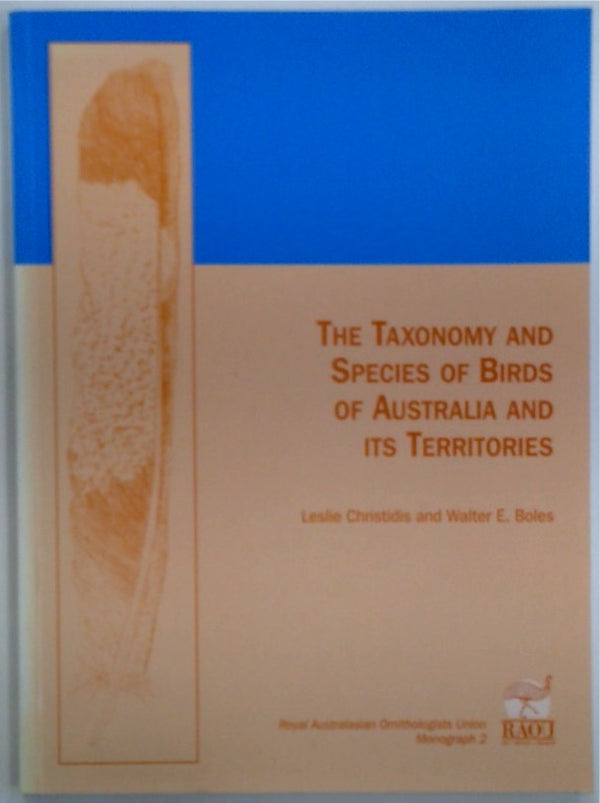 The Taxonomy and Species of Birds in Australia and its Territories