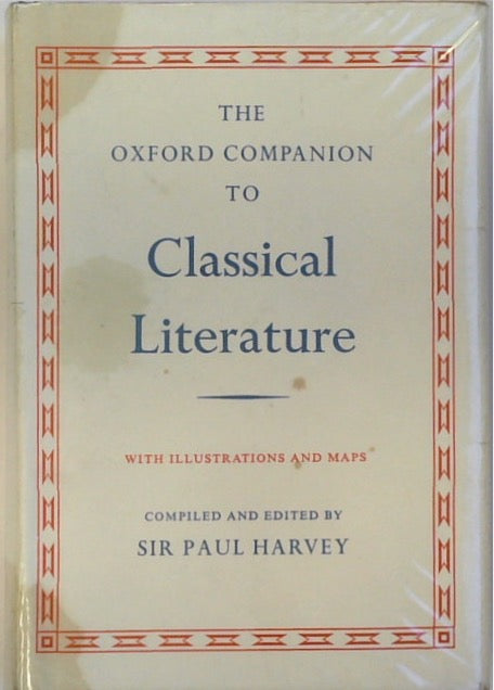 Oxford Companion To Classical Literature