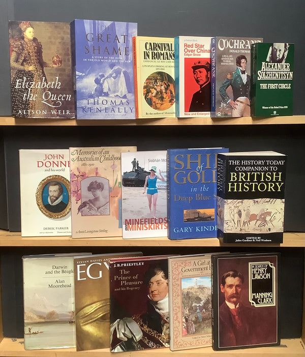 Secondhand History & Biography Bargain Book Box DSH430
