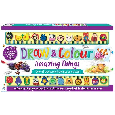 Draw and Colour Amazing Things 24-Pencil Set