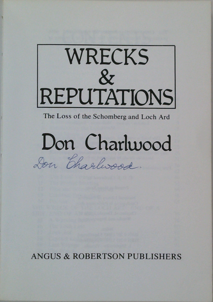 Wrecks & Reputations (SIGNED)