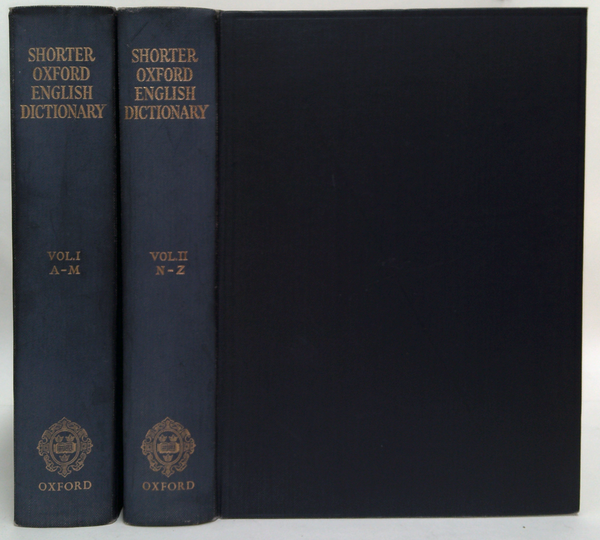 The Shorter Oxford English Dictionary on Historical Principles (Two-Volume Set)