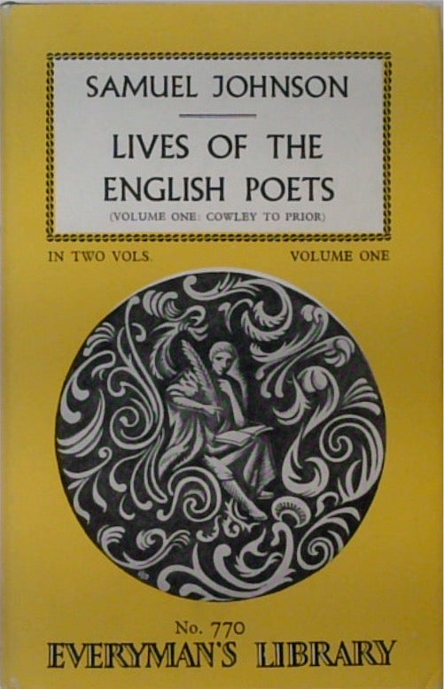 Lives of the English Poets: v. 1