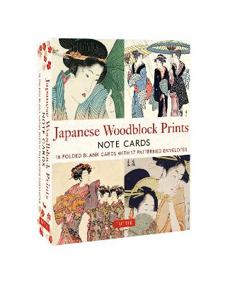 Japanese Woodblock Prints, 16 Note Cards: 16 Different Blank Cards