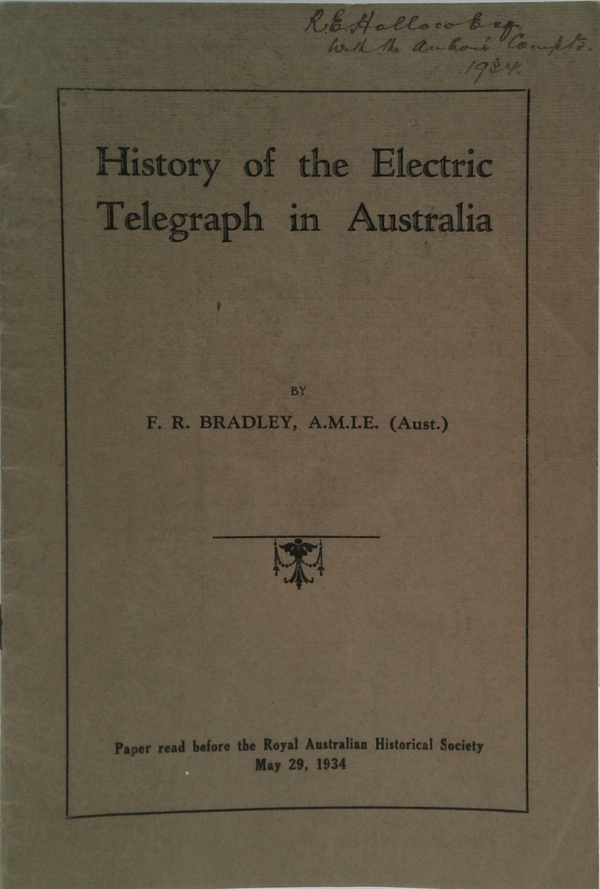 History Of The Electric Telegraph In Australia