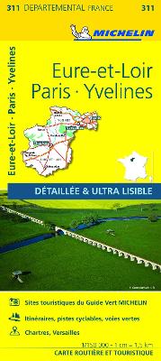 Eure-et-Loir, Paris, Yvelines - Michelin Local Map 311