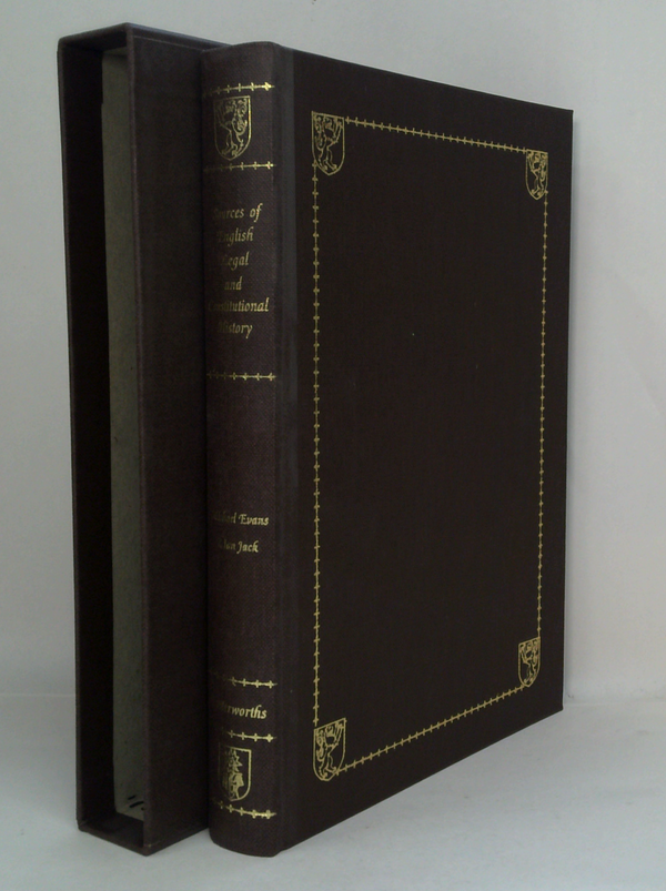 Sources Of English Legal And Constitutional History