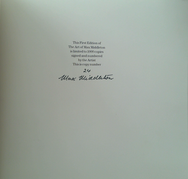 The Art Of Max Middleton (SIGNED)