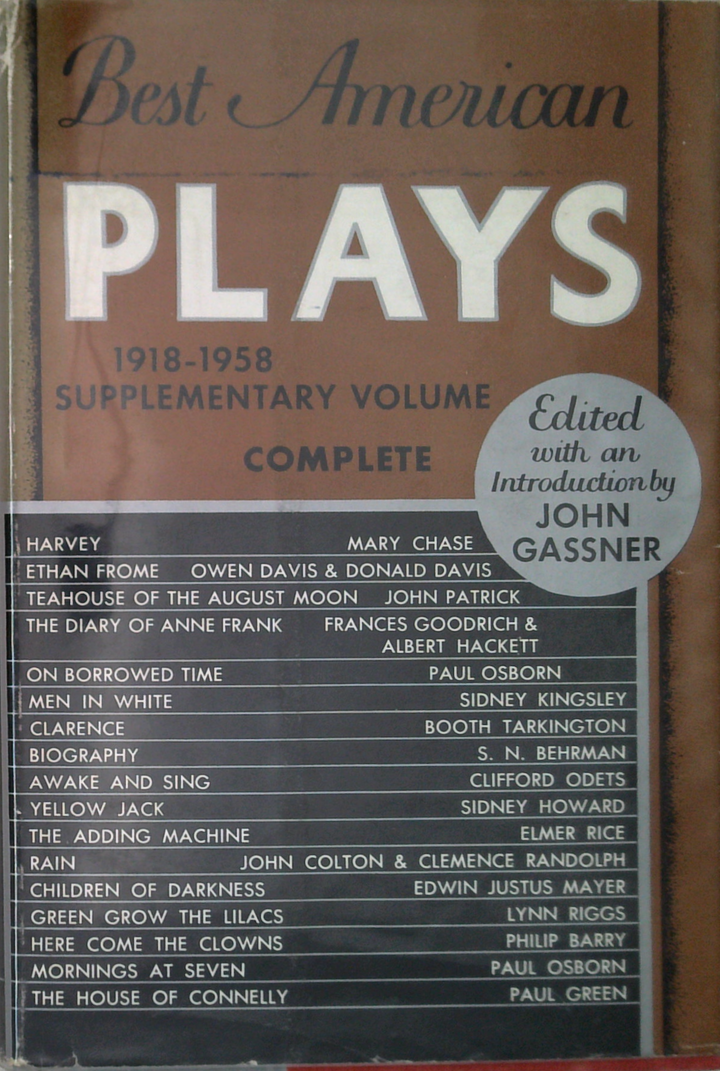 Best American Plays: Supplementary Volume 1918-1958