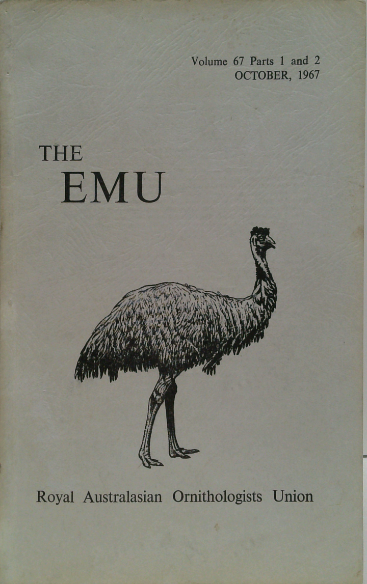 The Emu: Volume 67 Parts 1 And 2