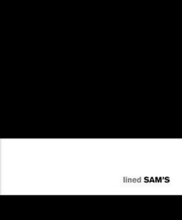Sams 10x11 Lined Black Notebook