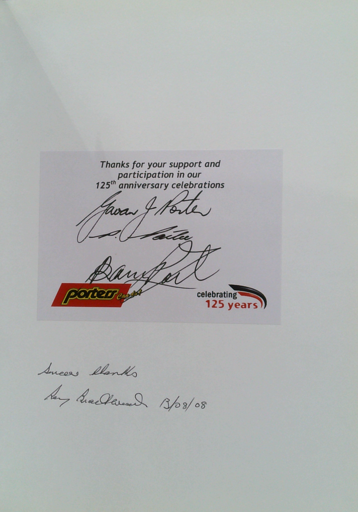 The End Of The Beginning: The History Of Porters Since 1883 (SIGNED)