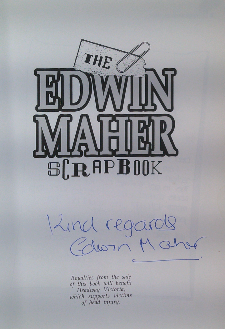The Edwin Maher Scrapbook (SIGNED)