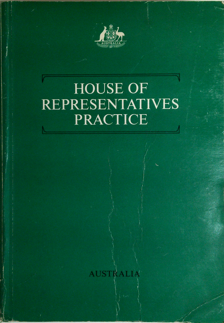 House Of Representatives Practice