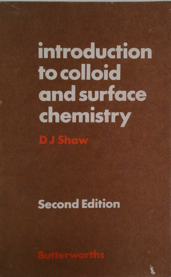 Introduction To Colloid And Surface Chemistry