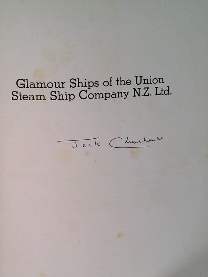 Glamour Ships Of The Union Steam Ship Company (SIGNED)