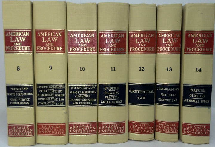  1962 American Law And Procedure (14-Volume Set)