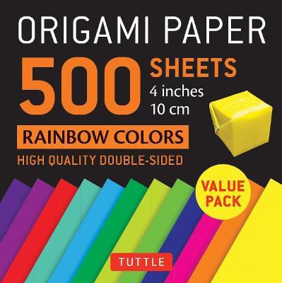 Origami Paper 500 sheets Rainbow Colors 4" (10 cm): Tuttle Origami