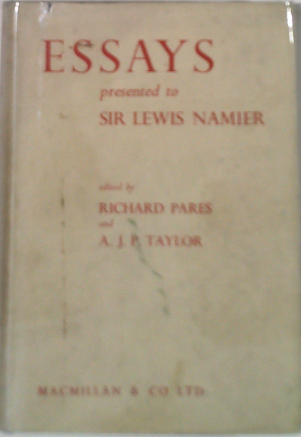 Essays Presented To Sir Lewis Namier