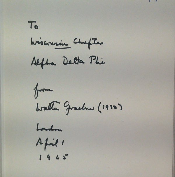 My Dear Mister Churchill (SIGNED)