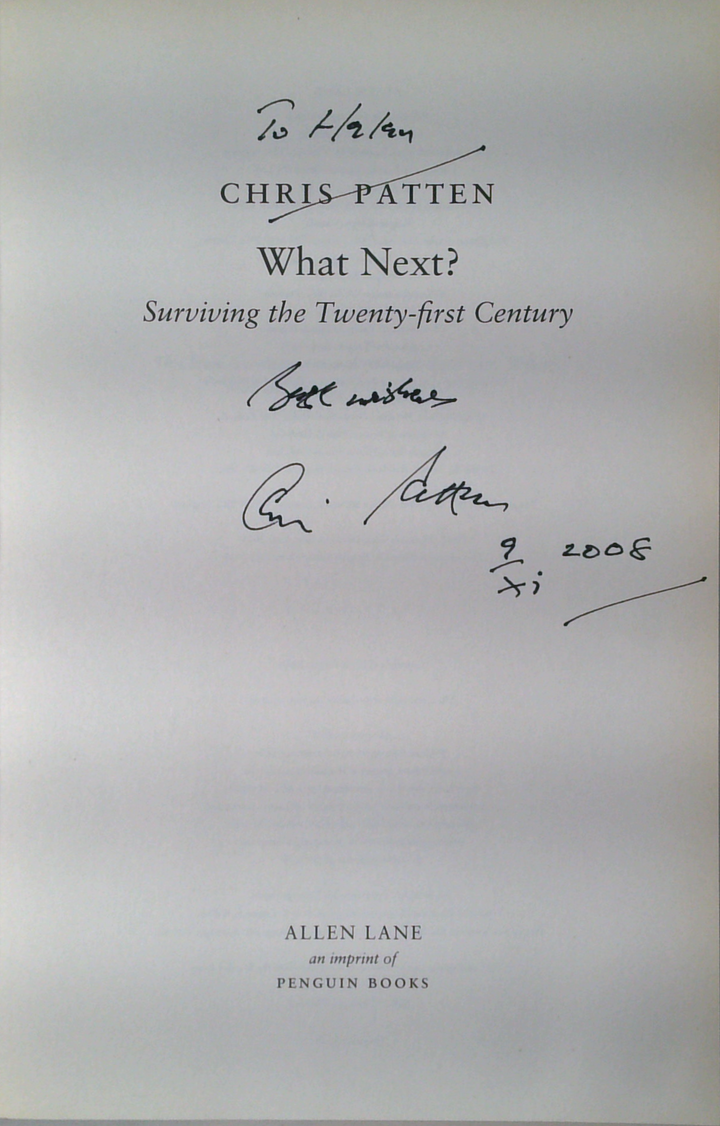 What Next?: Surviving The Twenty-First Century (SIGNED)