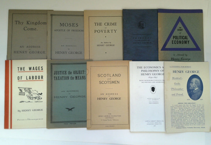 Assorted Works of Henry George (Ten Booklets)