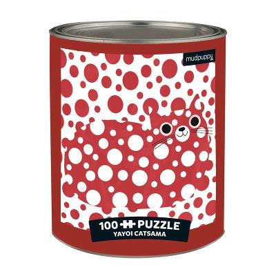 Yayoi Catsama Artsy Cats 100 Piece Puzzle Tin