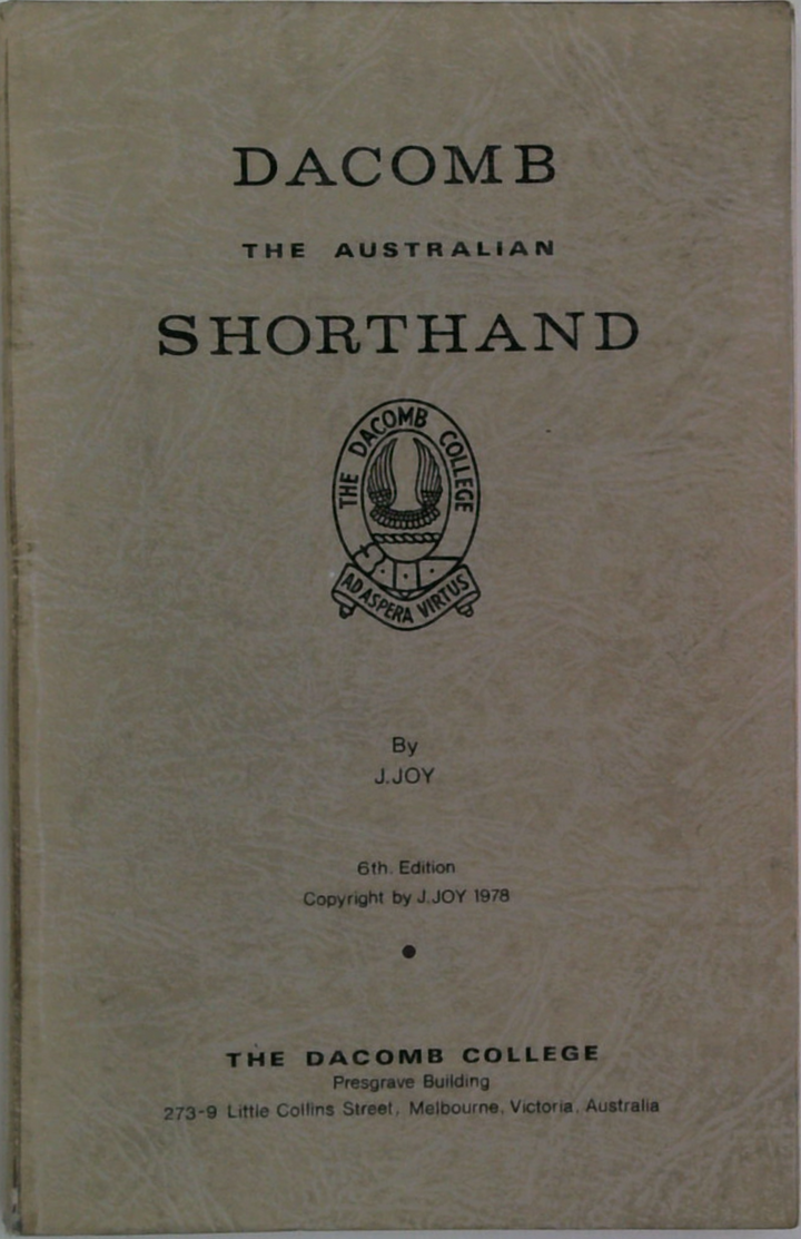 Dacomb: The Australian Shorthand
