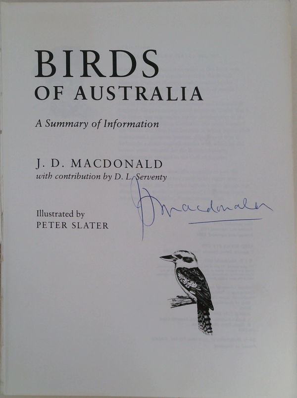 Birds Of Australia (SIGNED)