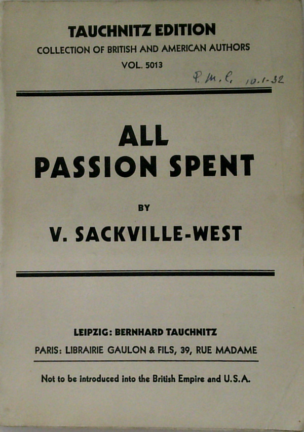 All Passion Spent